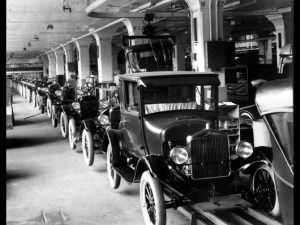 1926 Model T Assembly line at Highland Park Plant